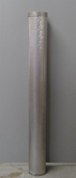 (Misshapen End) 900µm Stainless Steel Cylinder Filter Element, 37.5" Length