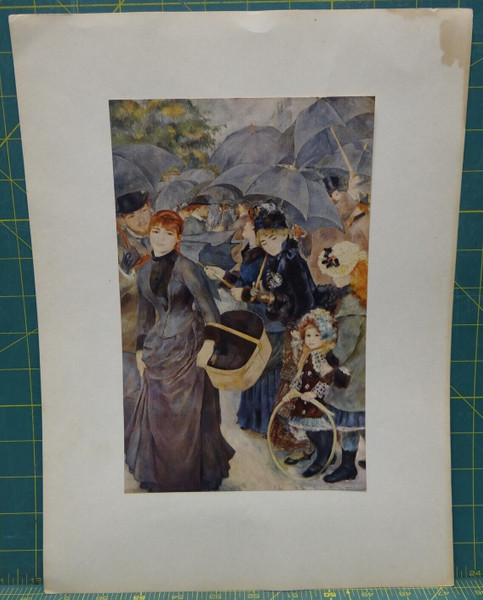 The Umbrellas (about 1879) 6.5" x 10.25" Print by Pierre Auguste Renoir