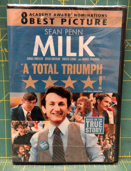 Milk (2009) Sean Penn, James Franco Drama Romance DVD Sealed Based On True Story