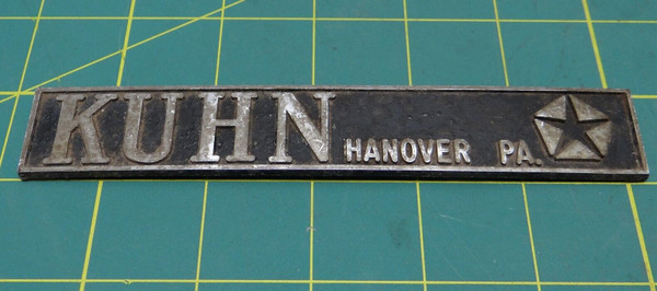 "KUHN Hanover, PA" Chrysler Vintage Car Dealership Emblem 6" X 1"