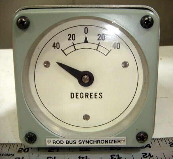 Rod Bus Synchronizer Meter P/N 6033D161 40-0-40 Degree NSN 6680-00-014-2123