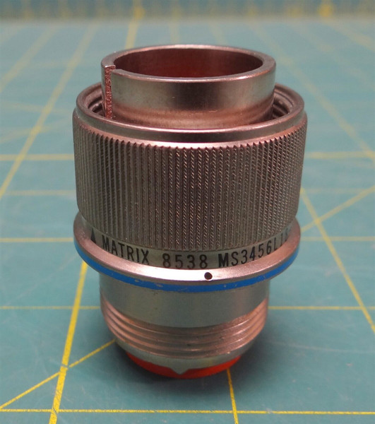 Matrix MS3456L18-1P Aluminum Connector Plug MIL-C-5015 NSN 5935-01-407-2554 