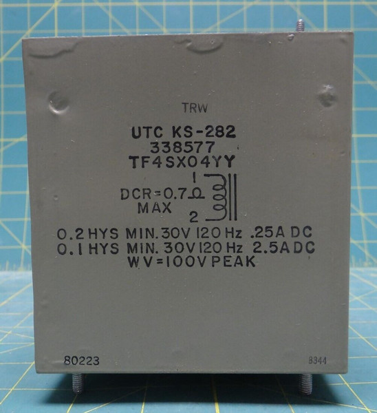 Lockheed Martin Reactor UTC KS-282 338577 WV=100V Peak, NSN: 5950-01-068-5167