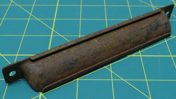 Vintage Antique 6-1/2 X 1" Rustic Metal Drawer Cabinet Door Thin Handle