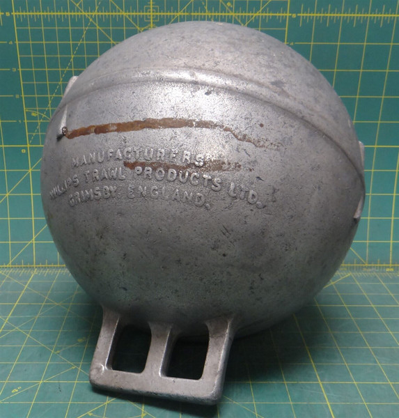 Vintage Nautical 40's Cast Metal Deep Sea Buoy 9.75" Phillips Trawl Products LTD