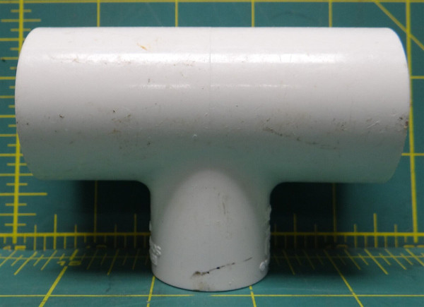 1" x 1" x 3/4" SPEARS White PVC Reducing Tee, SCH 40 #D2466