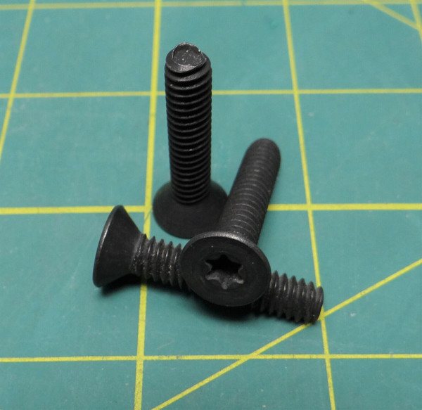 Qty: 3 Milwaukee 1/4"-20 Coarse Flat Head​ Taptite Torx Screw