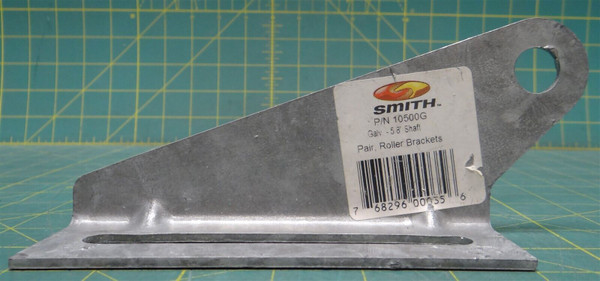 C. E. Smith Roller Bracket 10500G 5/8" Shaft Galv. Steel 11 Gauge Zinc Plated