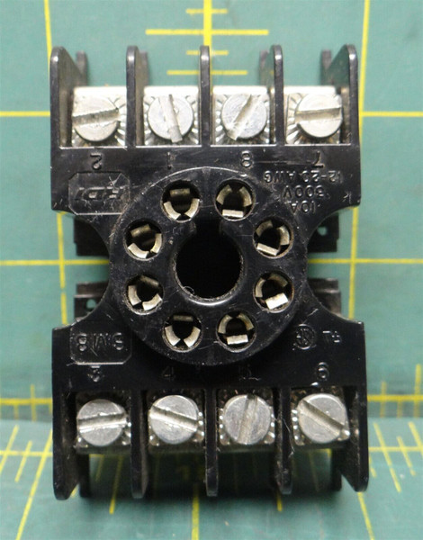 Reed Devices RDI Relay Socket SM8 Series 8-PIN 10 Amps 300 Voltage 12-20 AWG