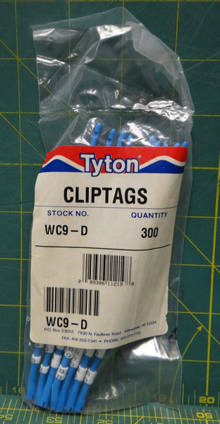 Hellermann Tyton Clip-Tags Wire Marker Letter "D" *Lot of 300* 16ga to 10ga
