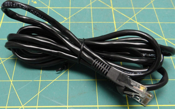 7FT 24AWG Cat5e UTP Ethernet Network Cable Black (E316395) QTY: 2