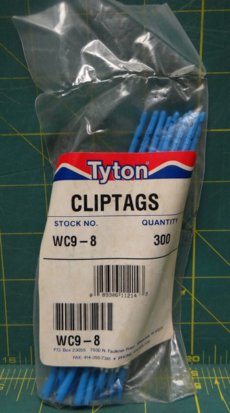 Hellermann Tyton Clip-Tags Wire Marker Number "8" Lot of 300 16ga to 10ga