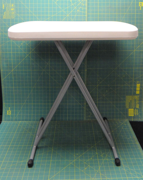 Lifetime 80251 Adjustable Folding Laptop Table TV Tray, 26 Inch White Granite