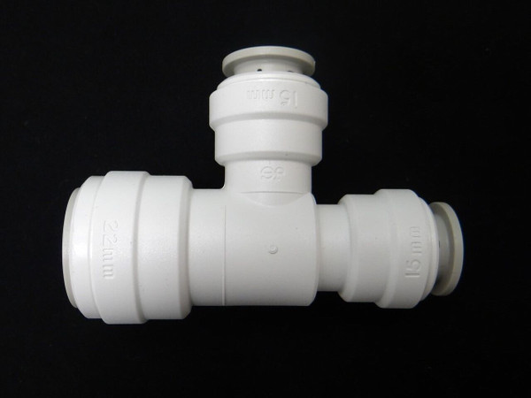 John Guest JG Speedfit Reducing Tee 22x15x15mm PEM3022BW