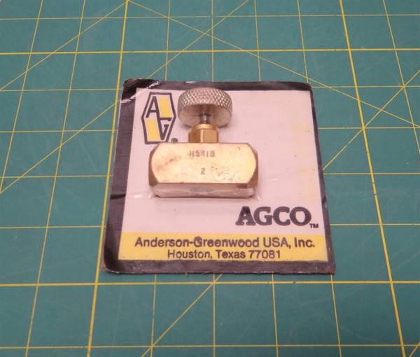 Anderson Greenwood 1/4" NPT Copper Alloy Shut-Off Valve P/N H5RIB