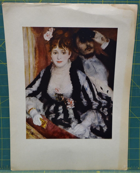 Plate Six "The Loge" (1874) 8" x 10" Print by Pierre Auguste Renoir