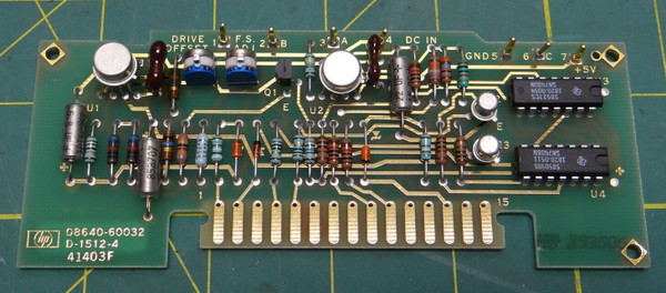 HP 08640-60032 Board, Annunciator Meter Drive Assembly