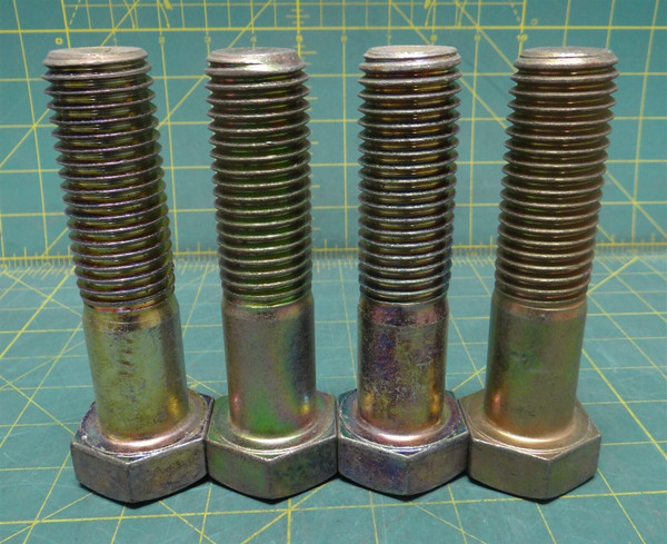 Hex Mach Bolts 1-1/8" x 4-1/2" Long Partially Threaded, Qty: 4