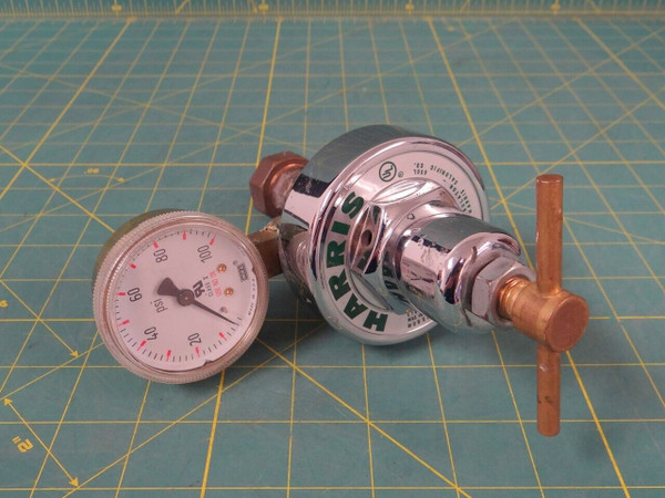 Harris 47-125-CR Compressed Gas Regulator w/ Gauge 