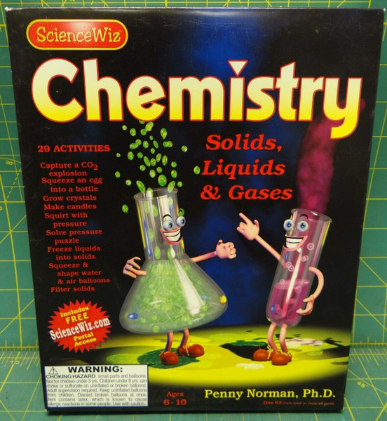 ScienceWiz Chemistry Book & Kit 29 Activities Identify Break Display Rocks