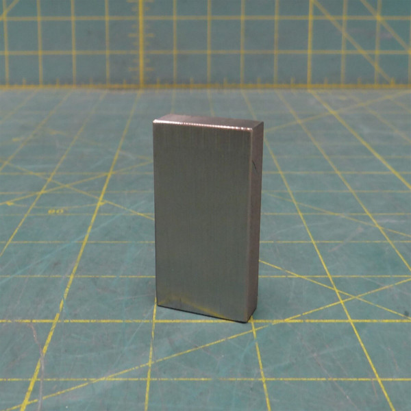 2"x 1"x 0.4" 3-3/4 oz Solid 316 Stainless Steel Machining Stock Drop Block