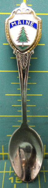Vintage Souvenir Decorative Collectible State Spoon - Maine, ME State, Pine Tree