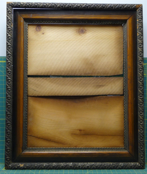 1874 Vintage Victorian Style Gilt Gesso Wooden Picture Frame 