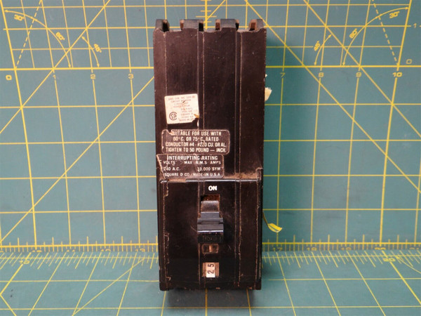 Square D Q13100 Circuit Breaker 100 Amps 3 Pole 10kA @ 240V