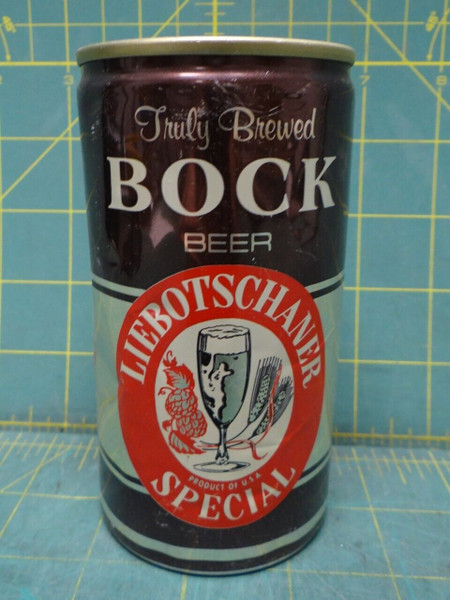 12 fl oz Truly Brewed Bock Beer Liebotschaner Special Top Opened Pull Tab