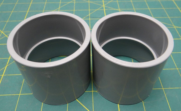 Lot of 2 Scepter EC-35 PVC Couplings 2"