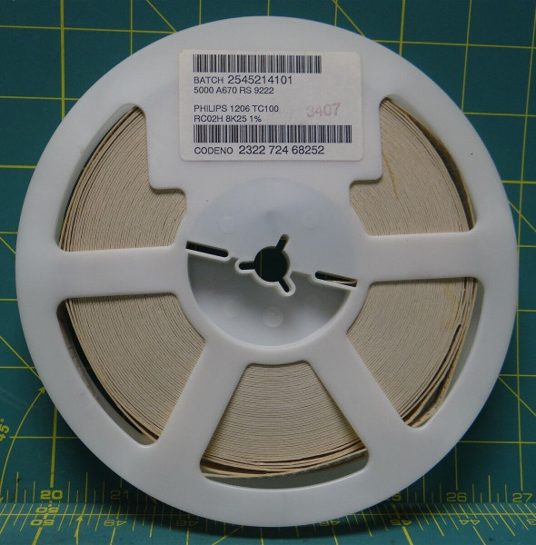 8K25 Ohm Fixed Chip Resistor 1206 1/4w 1% Tolerance P/N 9C12063A8251FKT