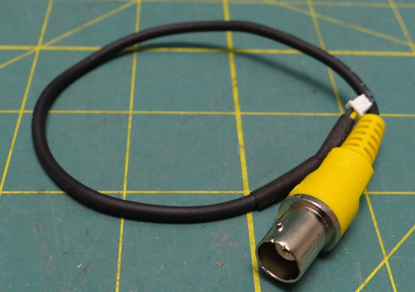 Yellow Video Female Jack Connector BNC Mount Composite Cable Plug