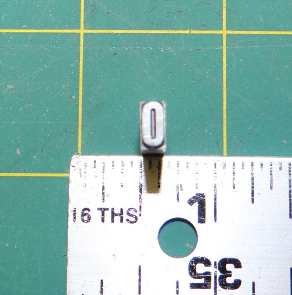 (1) Letter "O" Vintage Metal Typeset Letterpress Block 'Gothic Bold' 18pt. font
