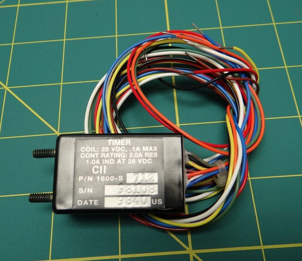 Hi-G Company Sequential Timer P/N 1600-S-712 NSN 6645-00-482-8457, 28 VDC 0.1 A