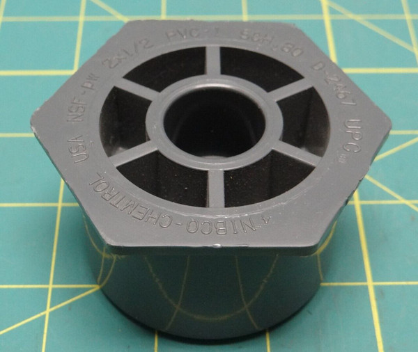 NIBCO-CHEMTROL 2" X 1/2" Reducer Bushing Fittings SCH80 CPVC Socket