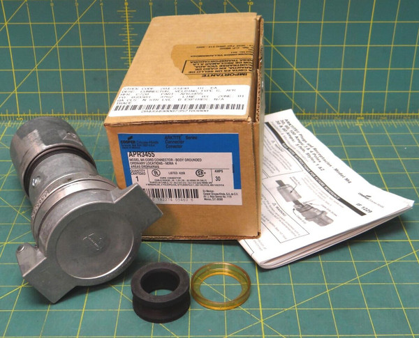 Eaton Crouse-Hinds Series Arktite APR connector APR3455 30A, 0.87-1.20" 4 Pole