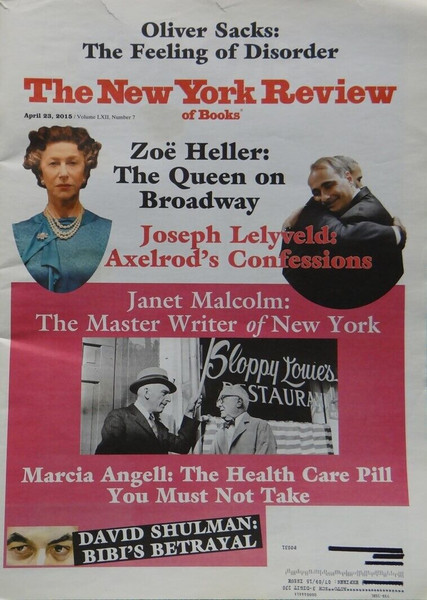 The New York Review of Books, April 23, 2015/ Volume LXII, Number 7