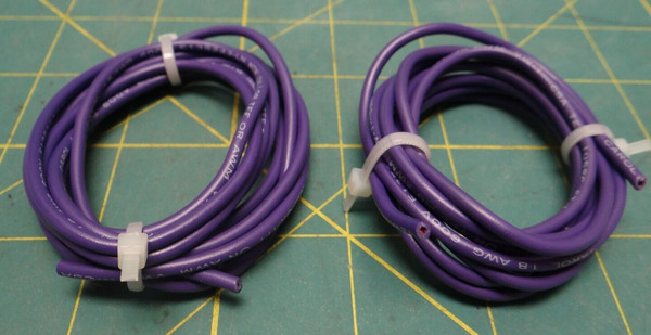 Carol Cable 18 AWG 600V Hook-Up Wire, Purple (2 Rolls of 5FT)