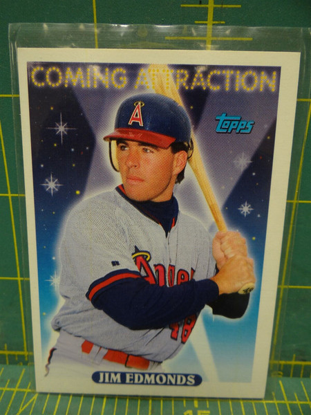 #799 Jim Edmonds Outfielder Angels 1993 Topps Baseball MLB