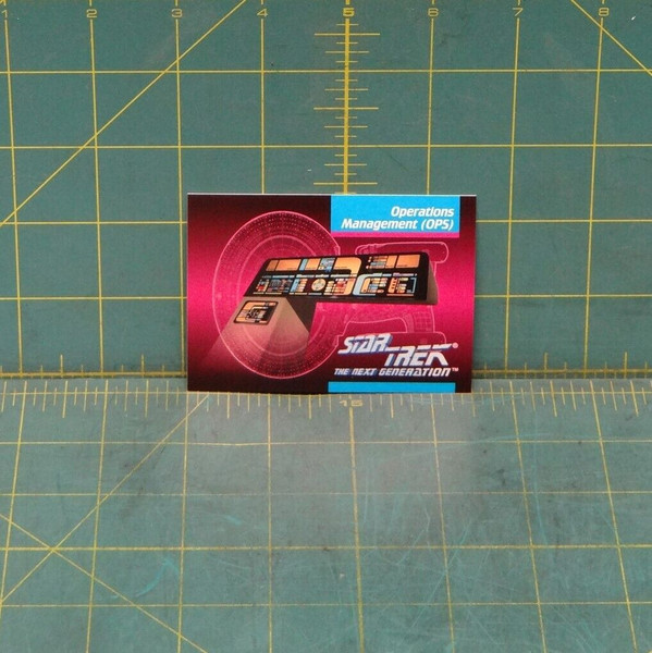 Star Trek The Next Generation 1992 Trading Card #98 Operations Management (OPS)