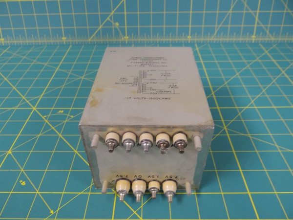 Pickard & Burns B22227 Power Transformer 1500 Volt NSN 5950-00-474-6347 TT7127
