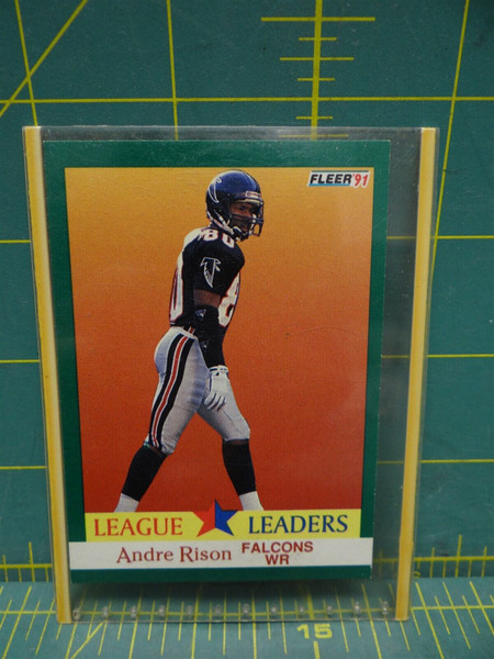 #412 Andre Rison Falcons Wide Reciever 1991 Fleer Football NFL