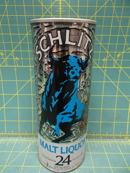 Schlitz Malt Liquor Jos. Schlitz Brewing Co Top Opened Pull Tab