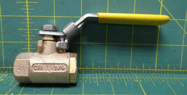 Apollo Conbraco C11 1/4" Dia Brass Inline Ball Valve 600 WOG Manual Operation