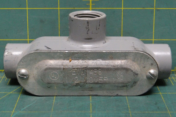 Unbranded E121488 1/2-Inch Type T Aluminum Threaded Conduit Body