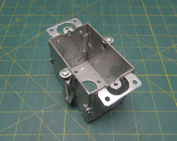 Orbit GB-1-MC-OW 1-Gang Switch Box, Drawn Steel, 2-1/2" Deep, Missing Internals