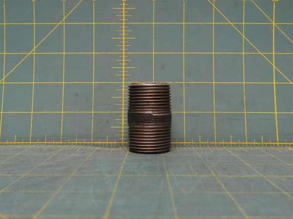 1 1/4" x 2" Pipe Fitting Nipple MNPT Steel Tapered Threaded Schedule 10 Welded