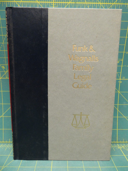 Funk & Wagnalls Family Legal Guide Donald L Very 1984 Hardcover Wills Estates