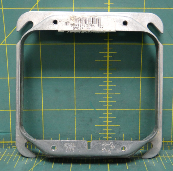 Steel City 52C17-25 Outlet Box Cover 4" L x 4" W x 1/2" H Steel Square Outlet