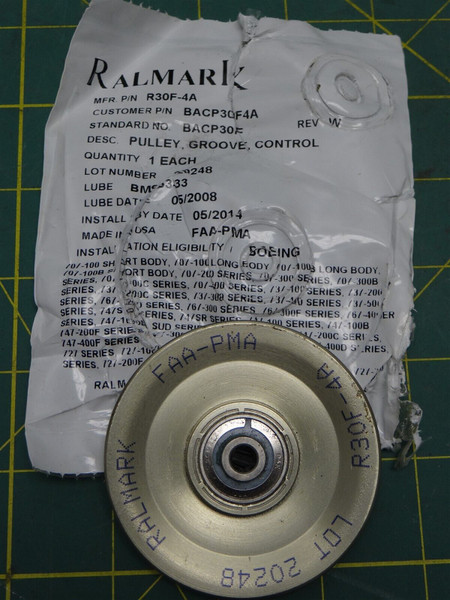 2-5/8" RALMARK GROOVE PULLEY CONTROL WHEEL R30F-4A NSN: 3020-01-199-6763